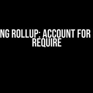 Mastering Rollup: Account for dynamic require