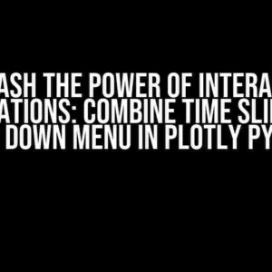 Unleash the Power of Interactive Visualizations: Combine Time Slider with Drop Down Menu in Plotly Python