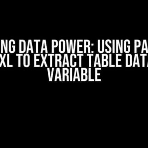 Unlocking Data Power: Using Pandas or Openpyxl to Extract Table Data into a Variable